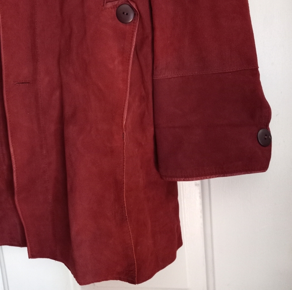 Moisuri Arte Couio Firen Vintages Leather & Suede Reversible Jacket in Red Peper - Picture 2 of 14